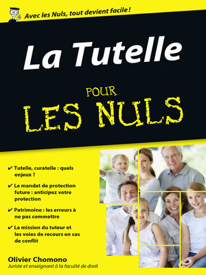 cover image of La Tutelle pour les Nuls, édition poche